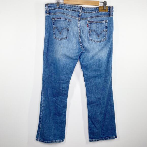 Levi's 545 Low Bootcut Medium Wash Blue Denim Flare Jeans Women's Size 36 - Picture 2 of 8